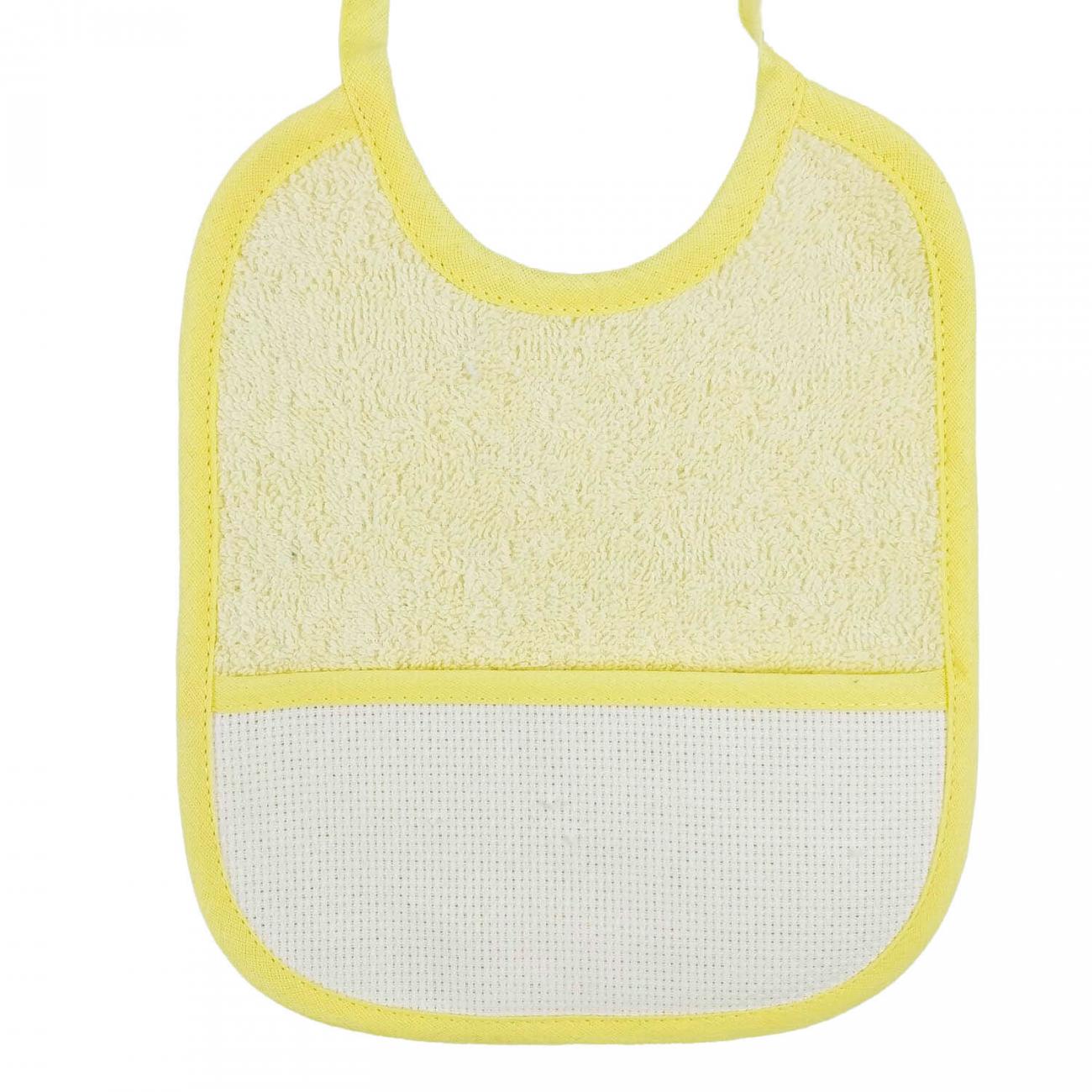 BAVAGLINO con ricamo in Spugna GIALLO