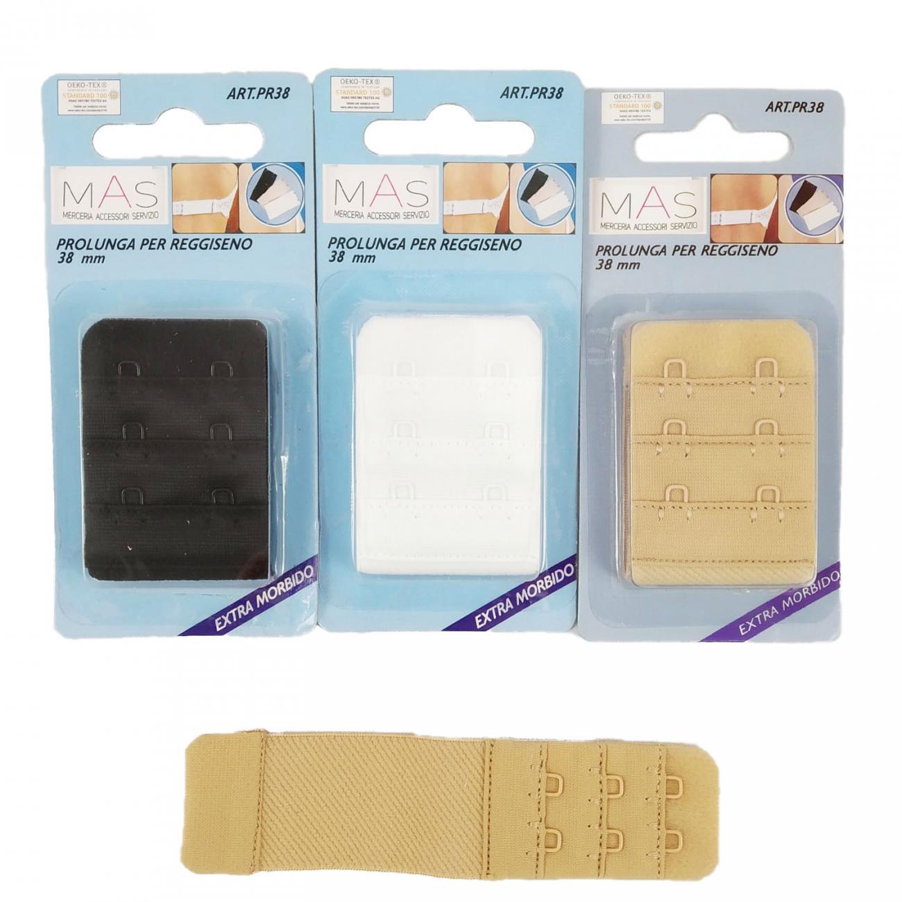 PROLUNGA REGGISENO 2 ganci altezza 38 mm