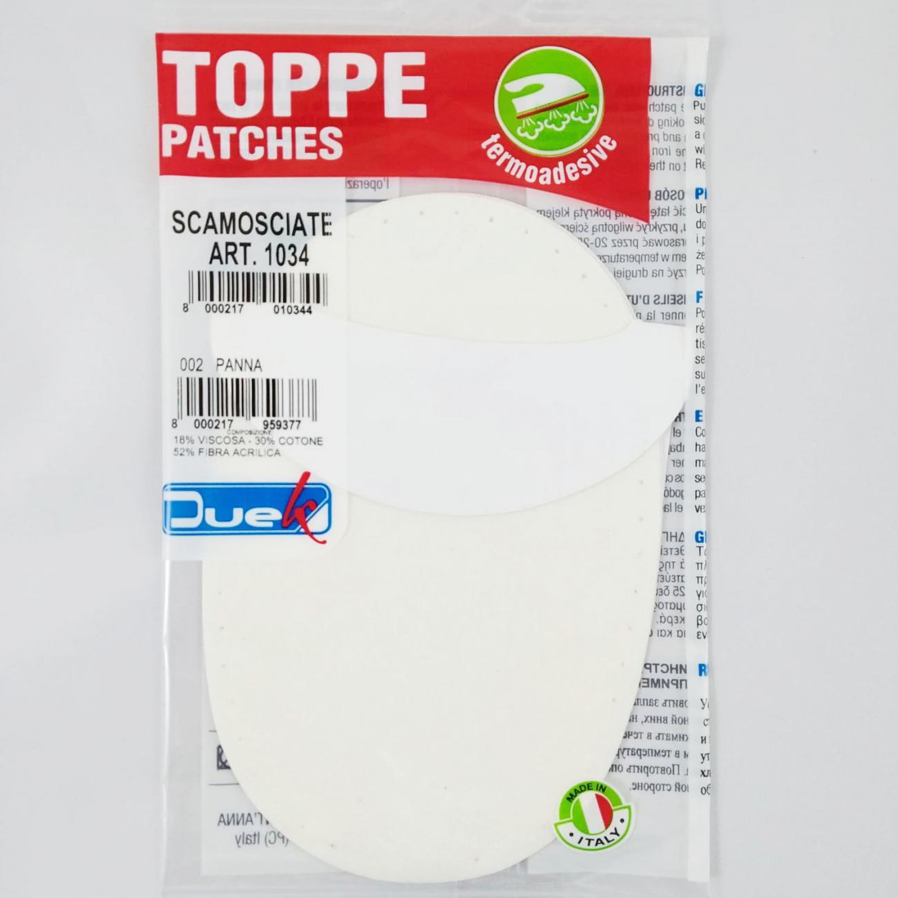 TOPPE SCAMOSCIATE Panna