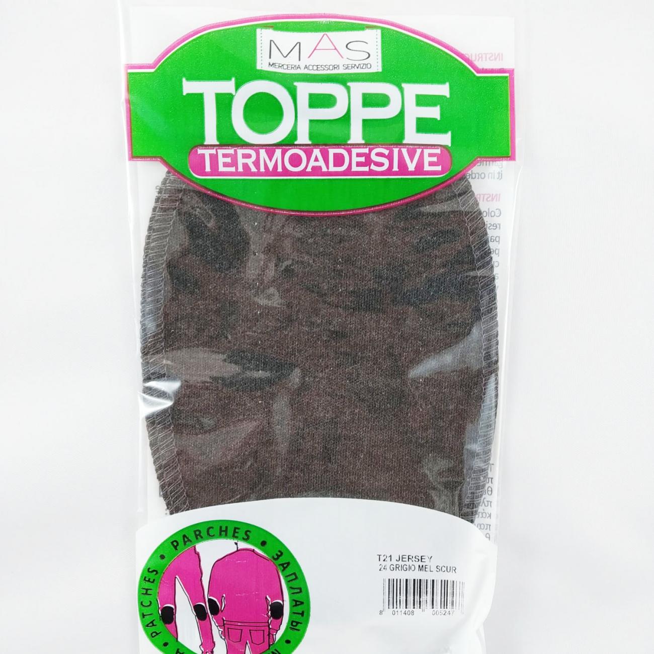 TOPPE TERMOADESIVE Grigio Melange scuro