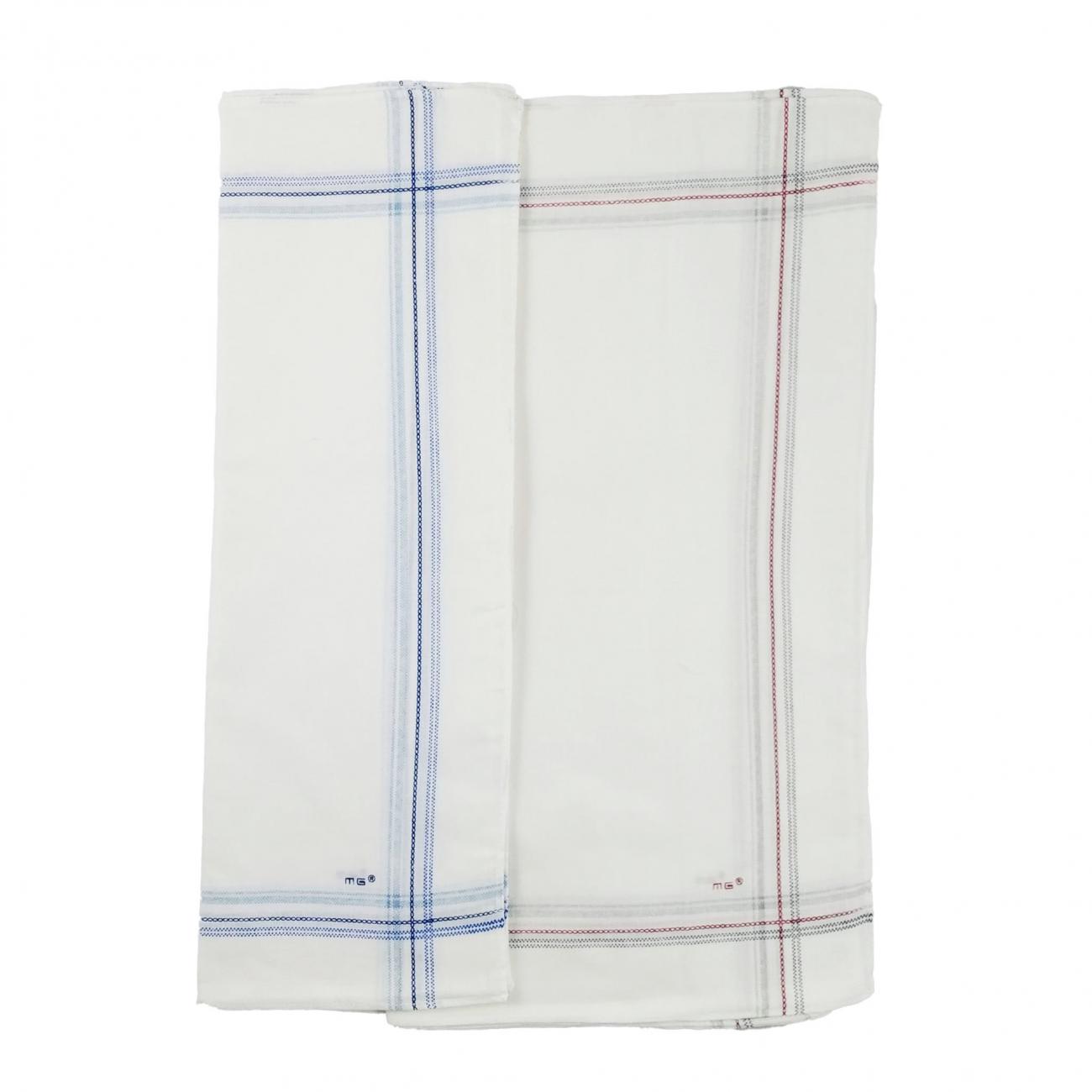 FAZZOLETTI UOMO bianchi rigati